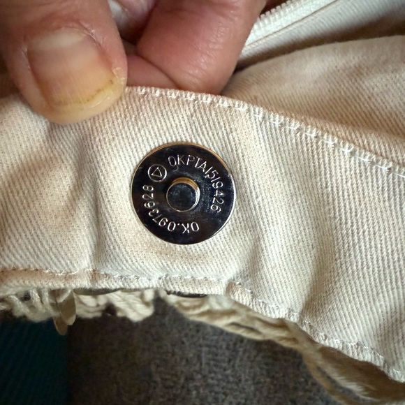 Anthropologie Jasper & Jeera Bohemian Fringe Bag - Cream, Yellow, and Brown - Picture 9 of 12